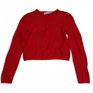 Siedrés red cropped sweater, size S